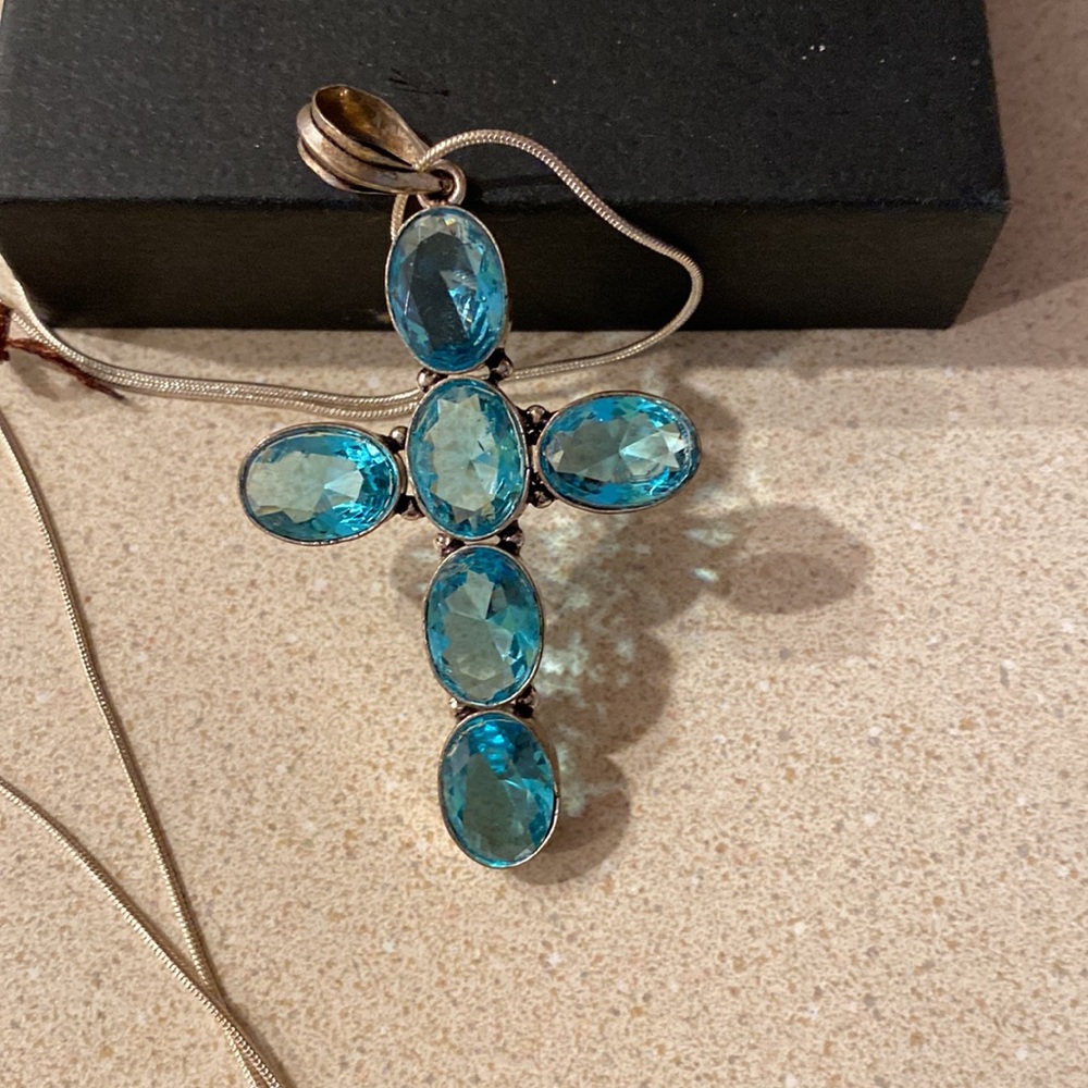 Cross Statement Necklace - image 2